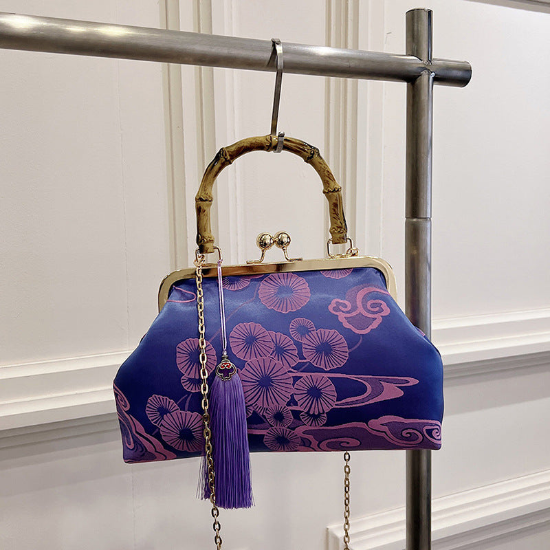 Women's Chinese Style Embroidery Clutch Advanced Chain Large Capacity Women's Shoulder Bag