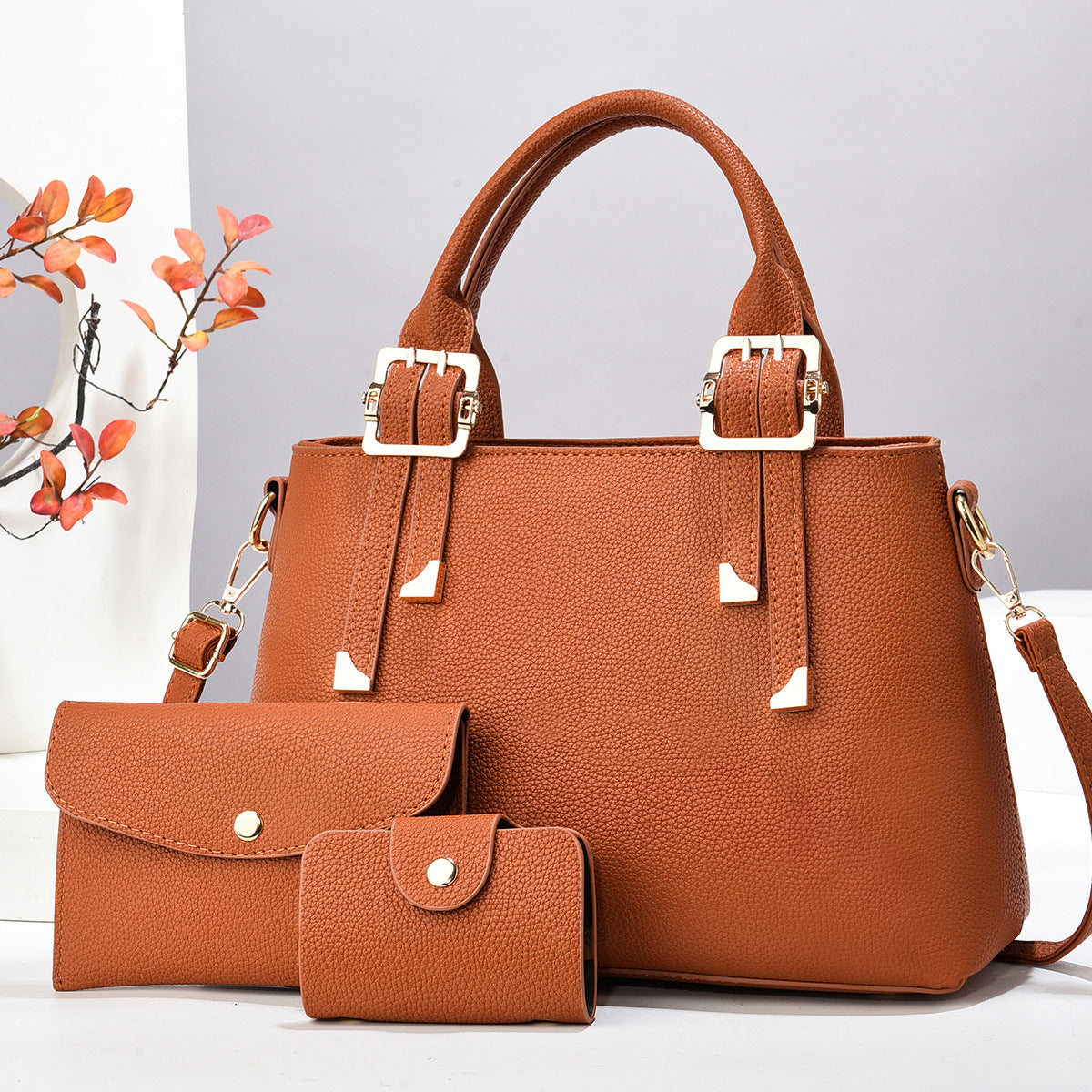 New Comfortable Fashion Macaron Three-piece Good-looking Bags
