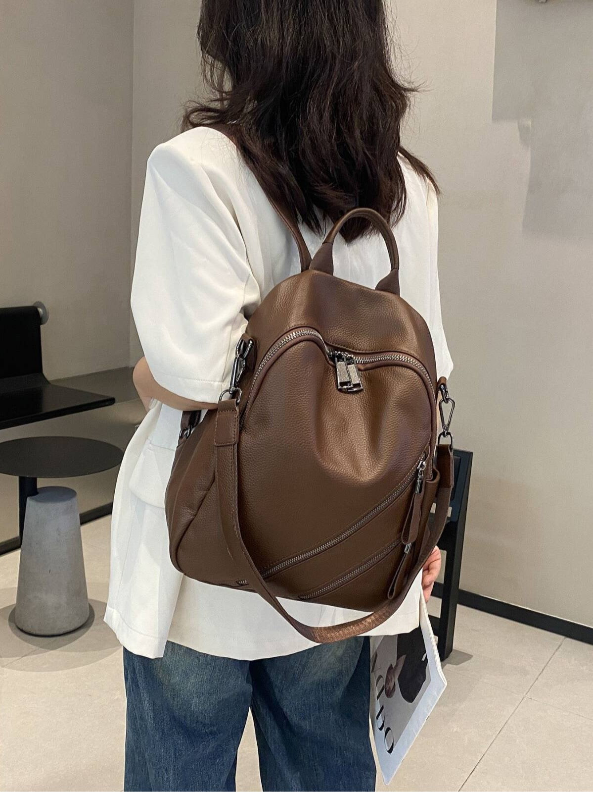Women's Lightweight Mini Design Soft Leather For Bags