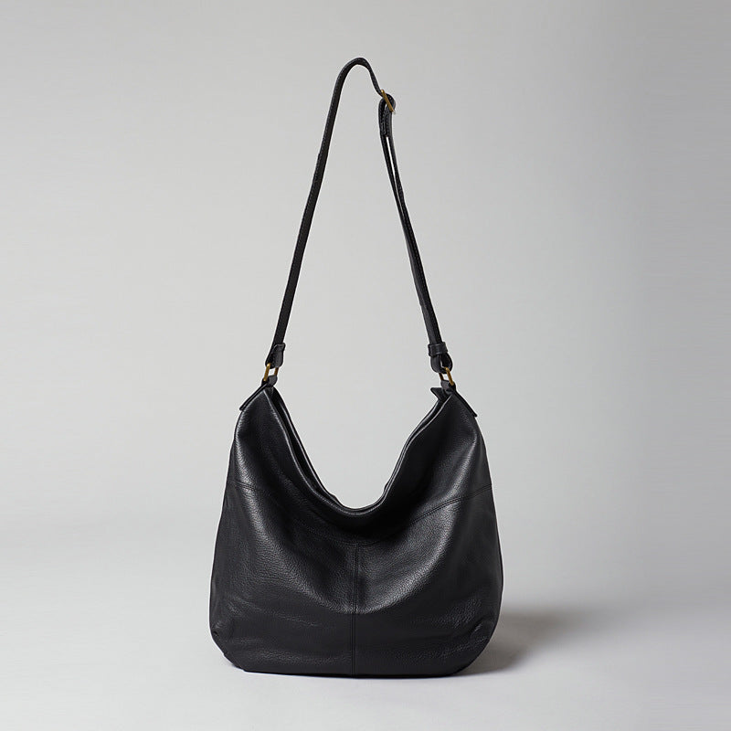 Women's Layer Cowhide Idle Style Large Capacity Soft Bags