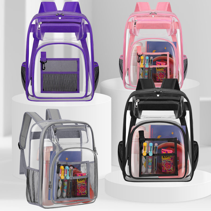 Transparent Fashion Large Capacity Fresh Sweet Leisure Backpack
