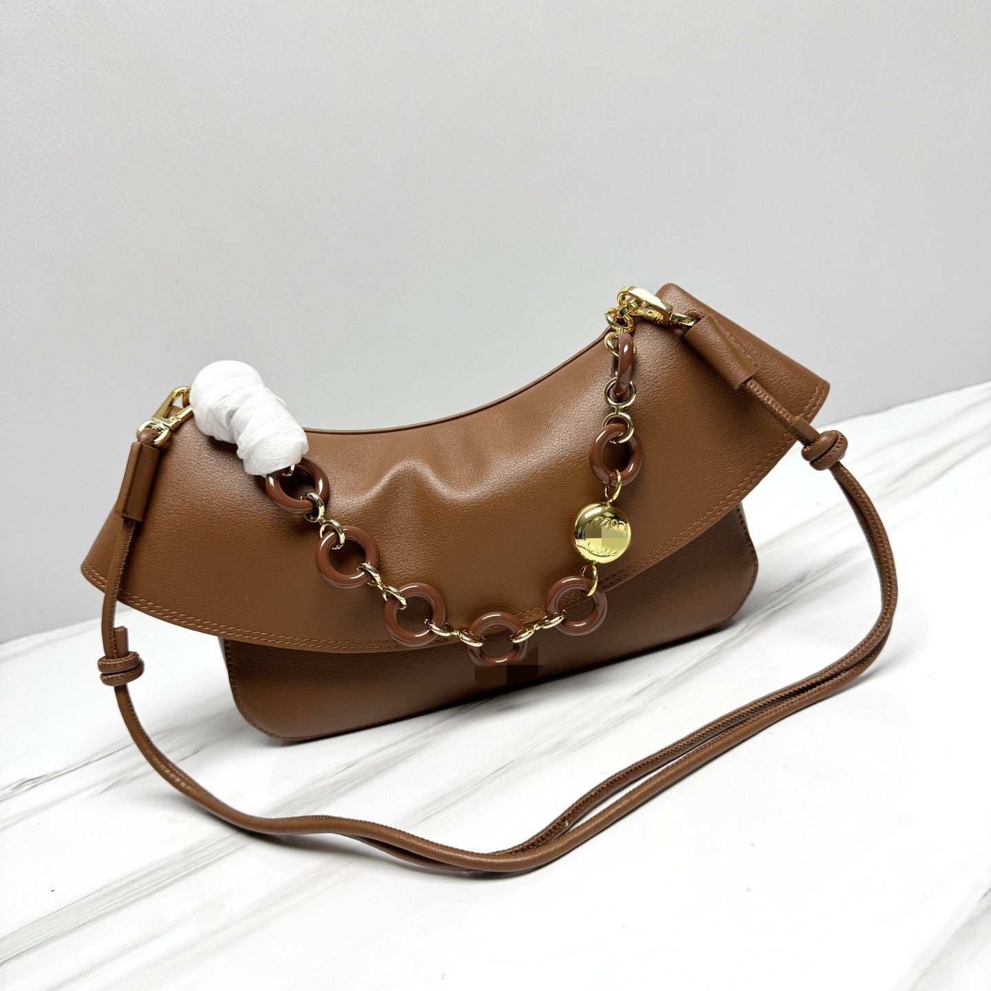 Women's High Version Mi Medium Fashion Genuine Underarm Bag