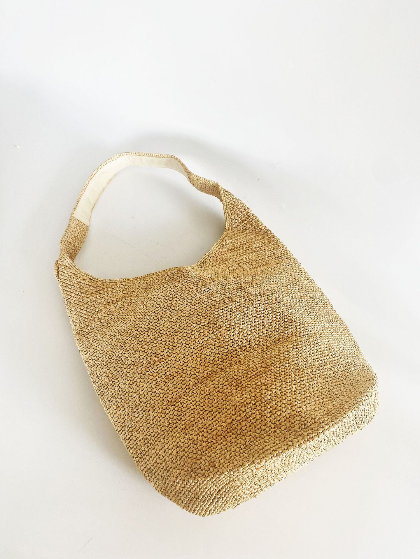 Handmade Woven Style Vacation Beach Wear Bucket Bag