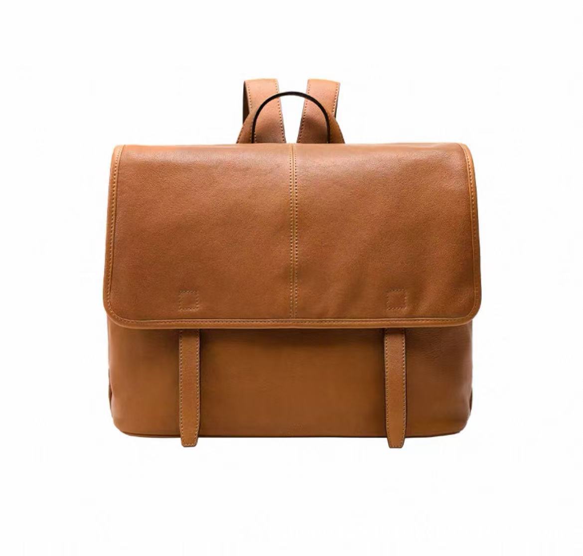 Women's Vegetable Tanned Sheepskin Large Capacity Commute Women's Backpack