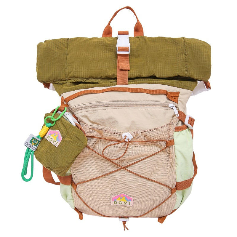 Women's Mori Style Good-looking Fresh Sweet Contrast Color Leisure Backpack