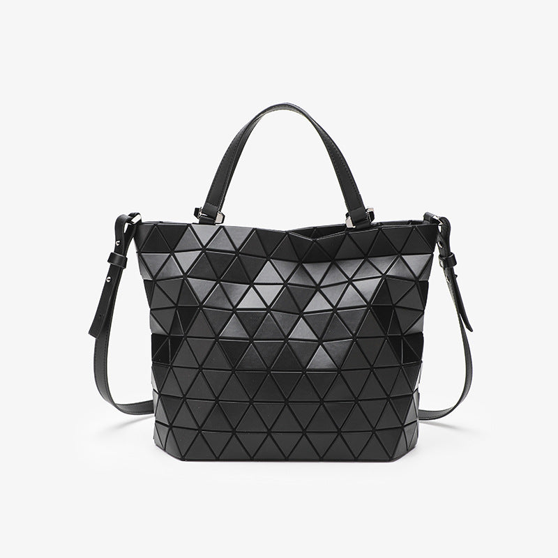 Large Capacity Frosted Steamed Crystal Bun Fashion Rhombus Women's Messenger Bag