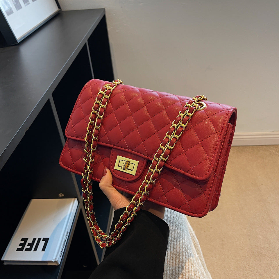 Women's Diamond Embroidery Chain Popular Simplicity Fashion Women's Shoulder Bag