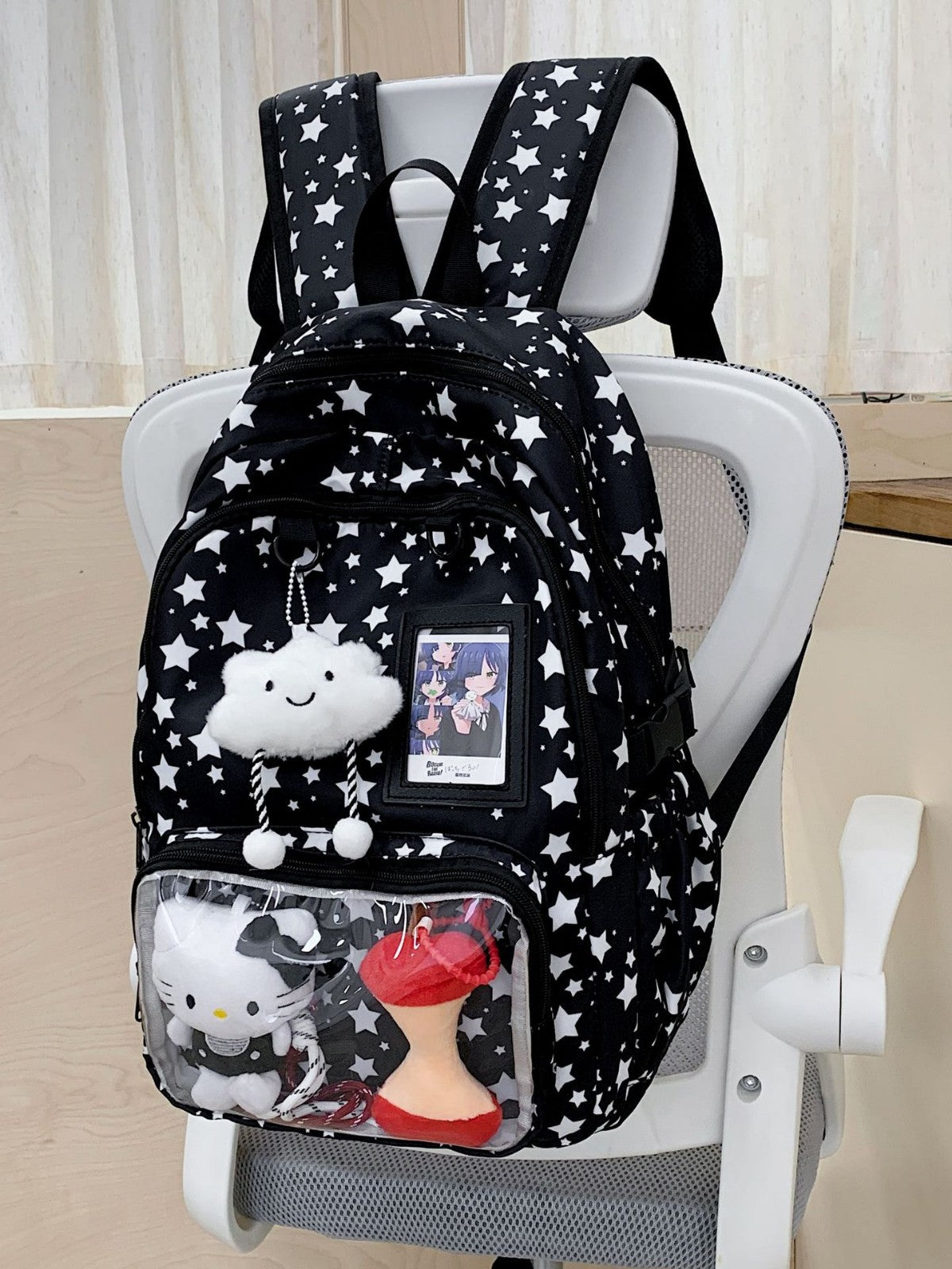 Bar Cartoon Junior High Good-looking Large Capacity Lightweight Pain Backpacks