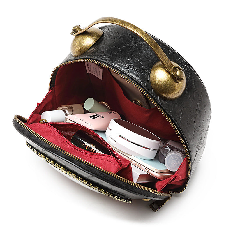 Women's British Niche Retro Creative Clock Exotic Fun Women's Shoulder Bag