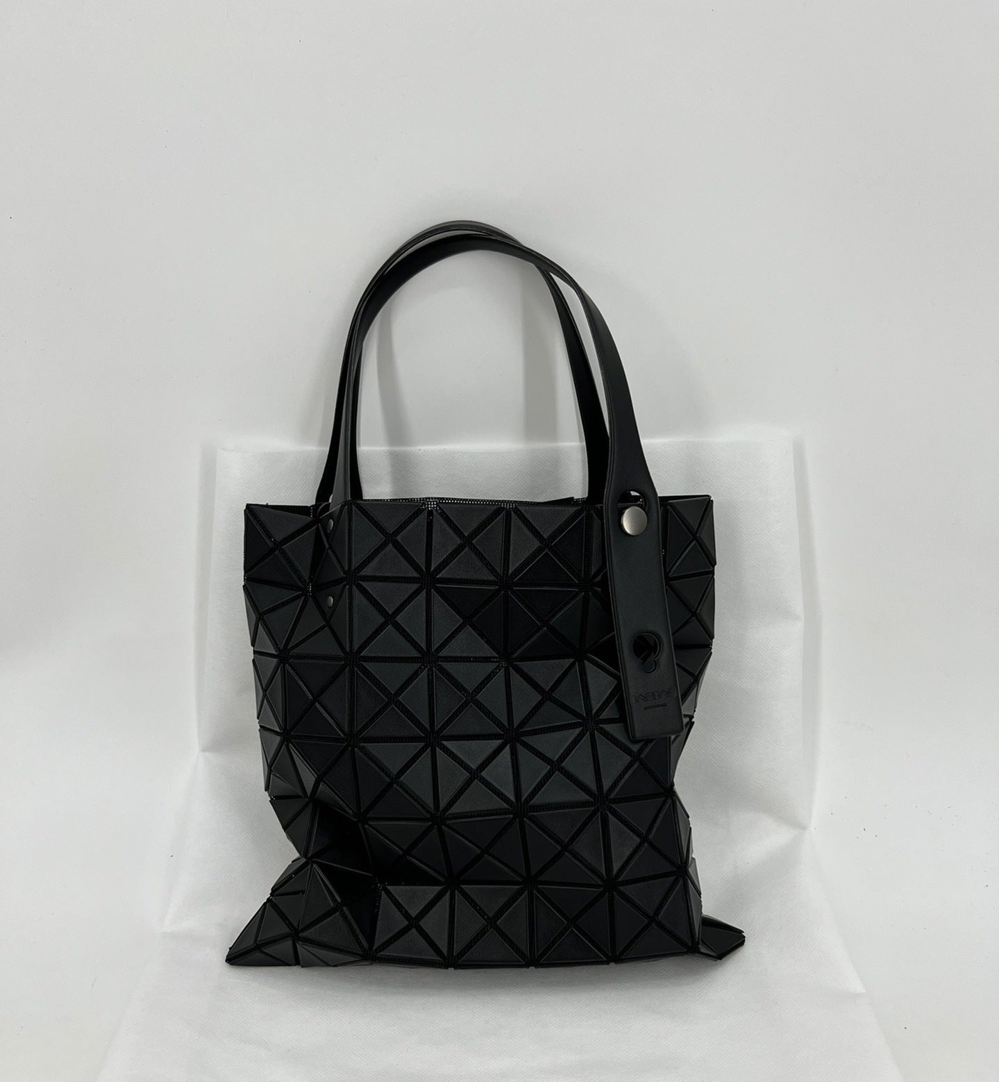 Women's Rhombus Seven Cells Matte Metal Color Tote Bag