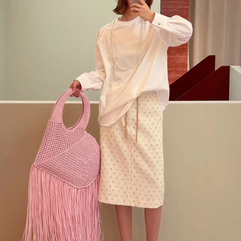 Tassel Woven Fashionable Love Heart Hand Female Personality Women's Handbag