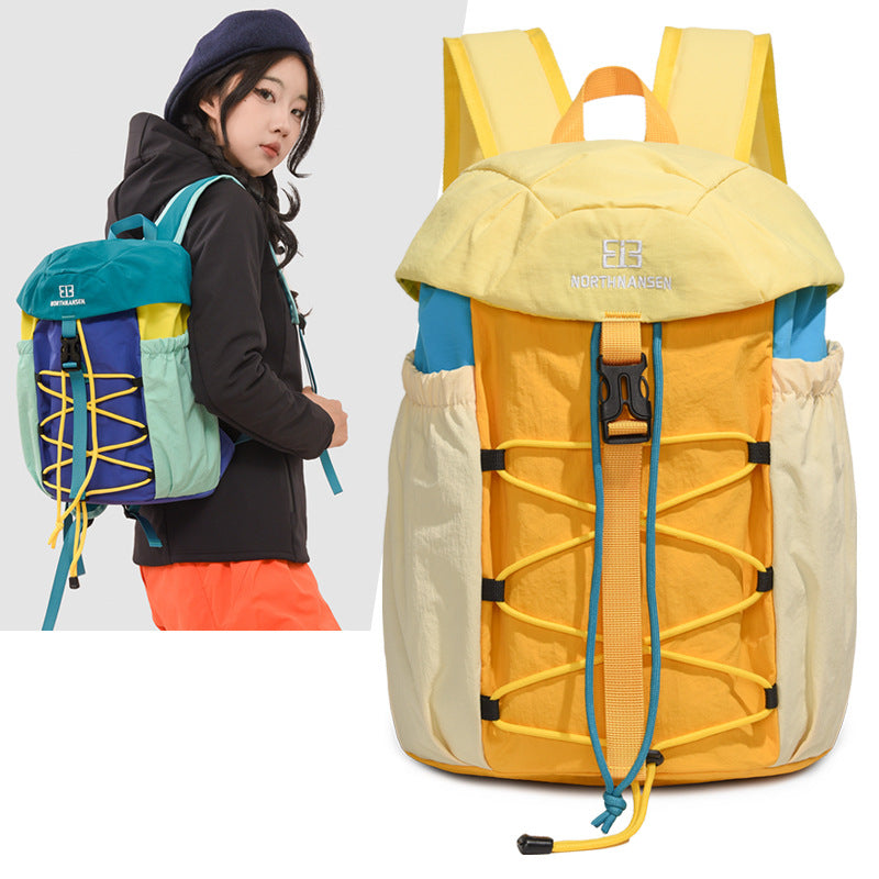 Street College Large Capacity Contrast Color Backpacks