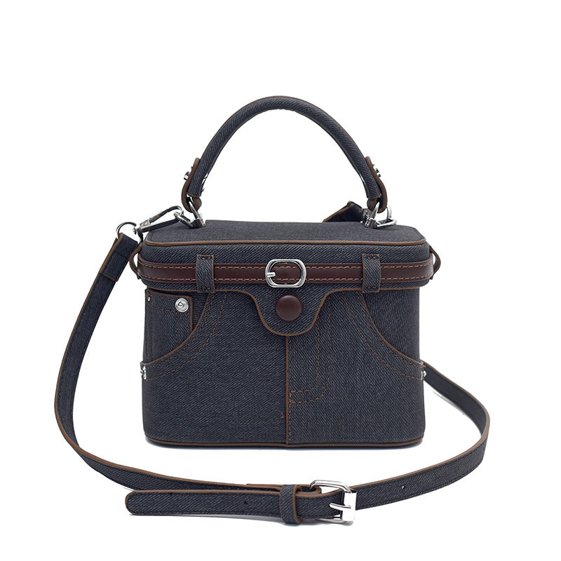 Women's Design Fashion Denim Stitching Trendy Simple Women's Shoulder Bag