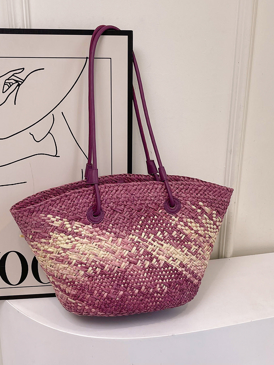 Large Capacity Straw Simple Portable Natural Bags