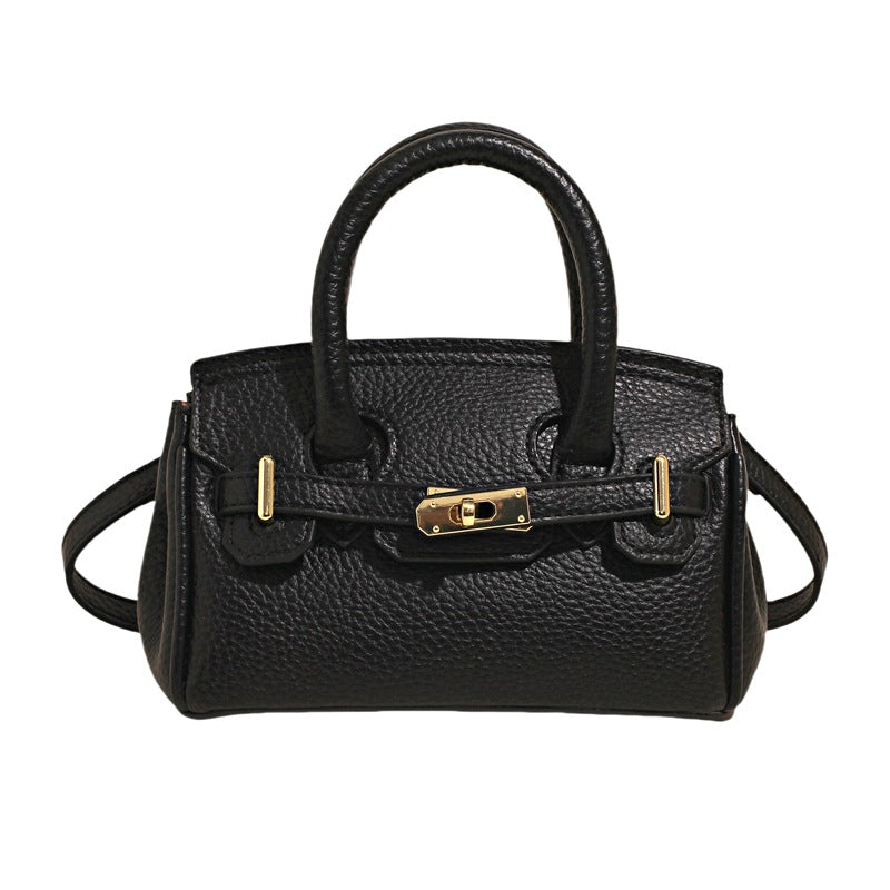 Women's Quality Litchi Pattern Portable Temperament Wild Women's Messenger Bag