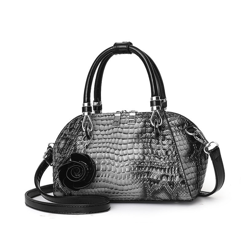 Women's Snakeskin Pattern Simple Large Capacity Fashion Women's Messenger Bag