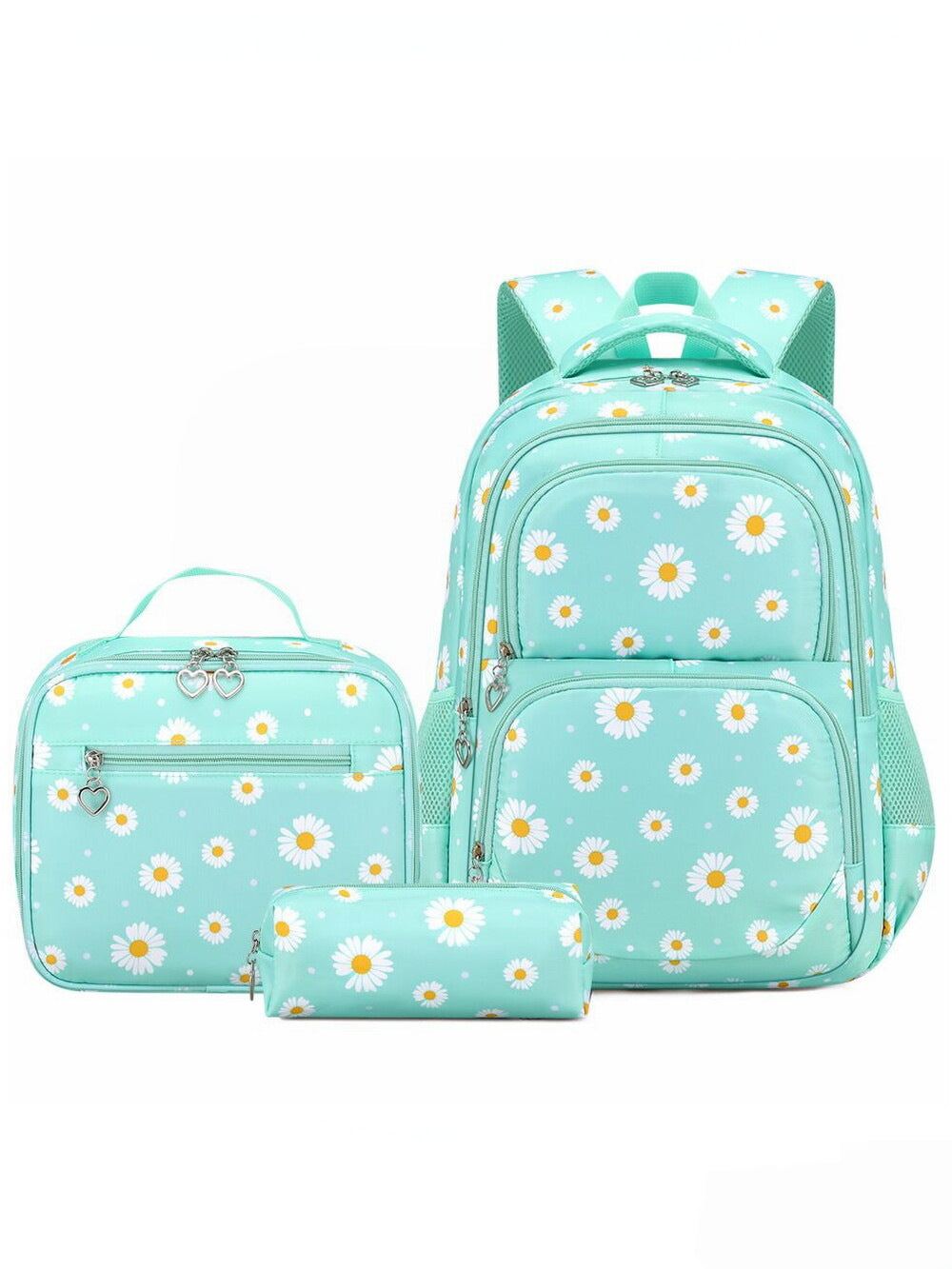 Little Daisy Three-piece Set Large Capacity Spine Women's Backpack