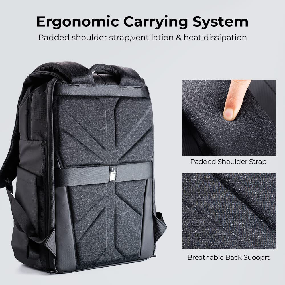 Women's & Men's Large Capacity Inch Computer Waterproof Black Bags