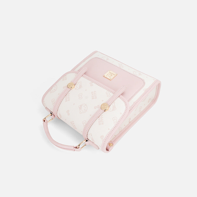 Women's British Style Fashion Cartoon Exquisite Cute Leisure Backpack