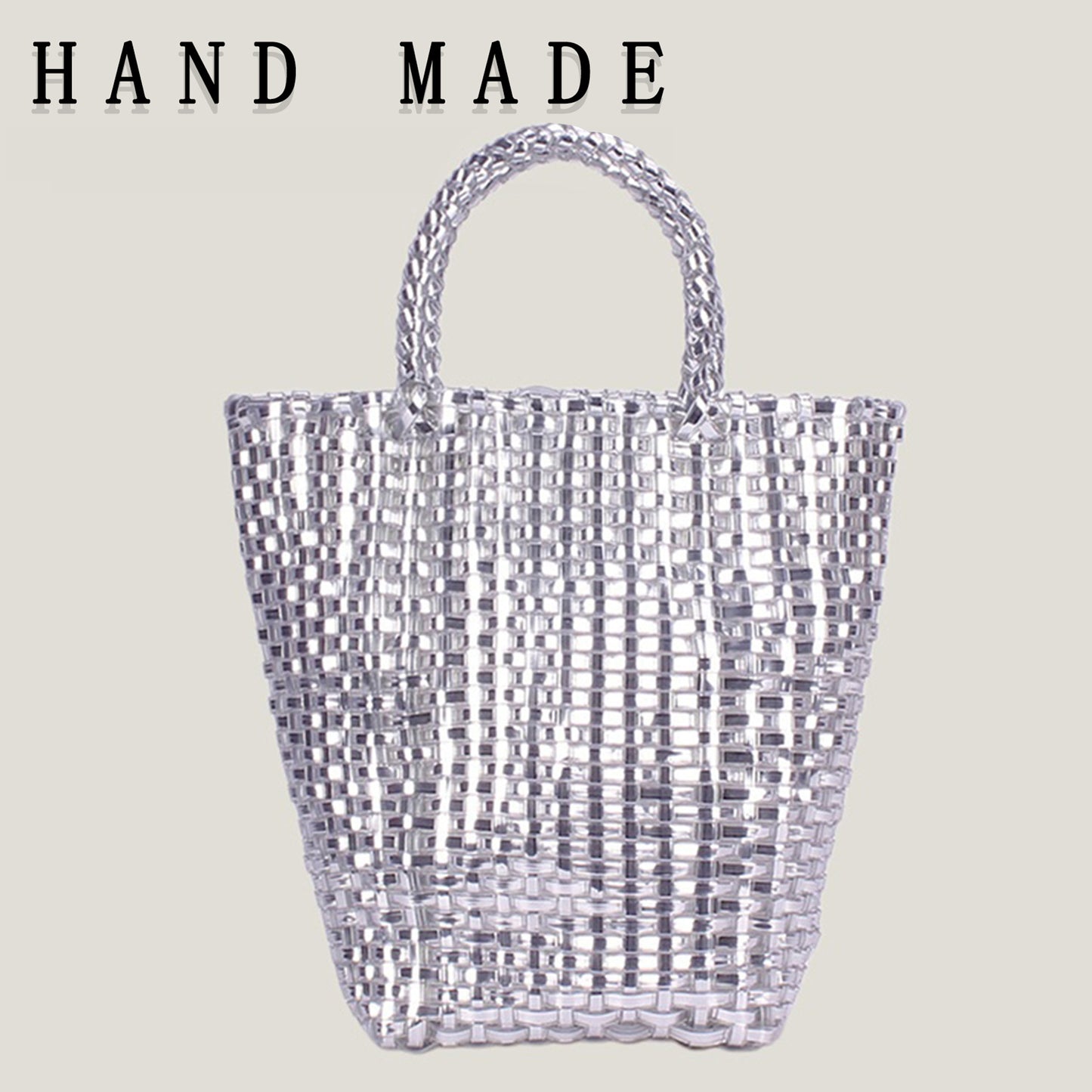 Plastic Woven Daily Leisure Seaside Vacation Women's Messenger Bag