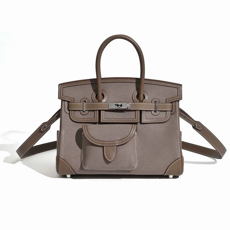 Canvas Top Layer Cowhide Advanced Fashion Bags