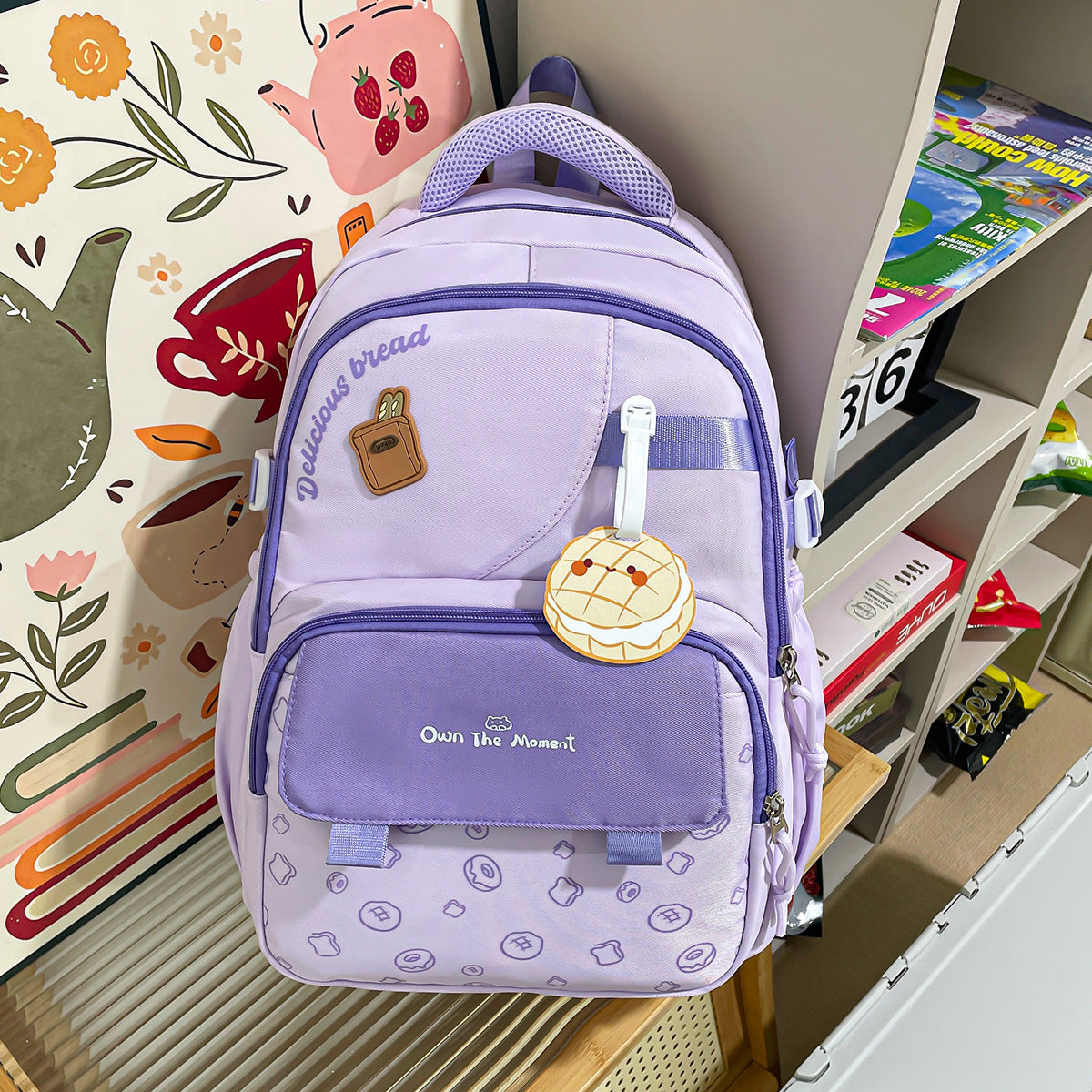 Style University Korean Two-dimensional Cartoon Convenient Large Leisure Backpack