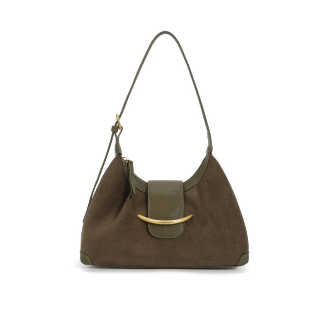 Minimalist Underarm Niche Genuine Leather Dumpling Tote Bag
