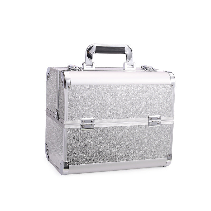 Storage Box Double Open Aluminum Alloy Portable Cosmetic Cases