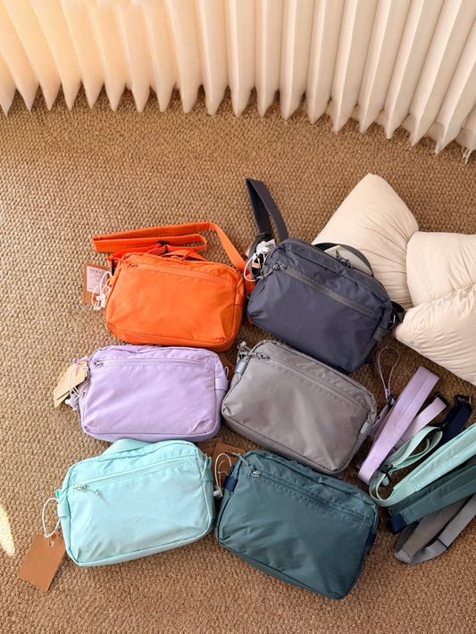 Capacity Dopamine Color Nylon Waterproof Lightweight Simple Bags