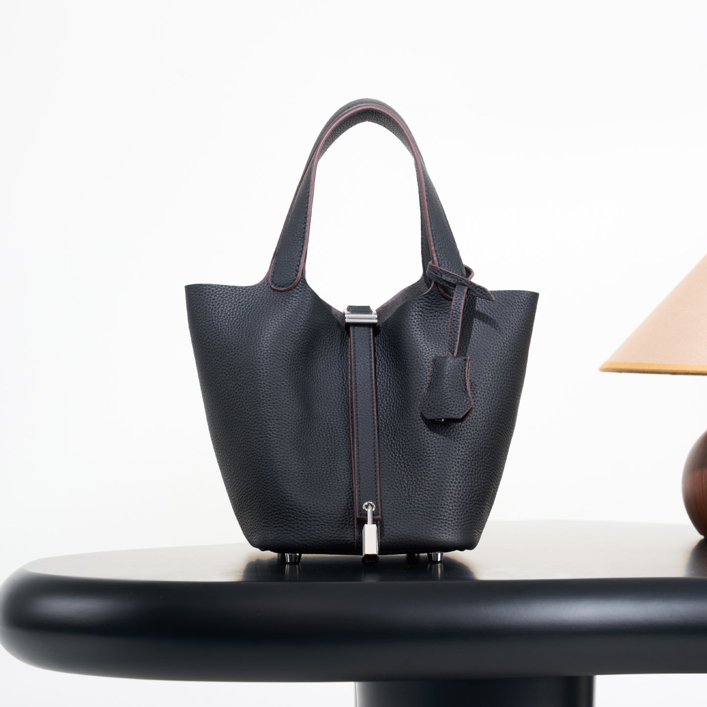 Classic First Layer Cowhide Vegetable Basket Light Luxury High-grade Genuine Women's Messenger Bag
