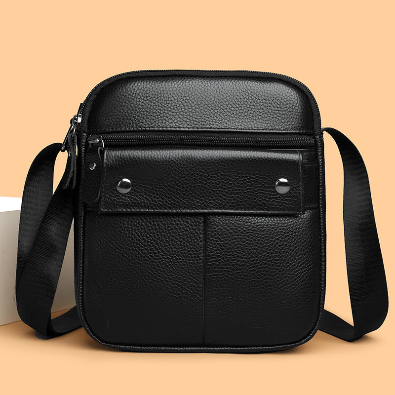 Men's Soft Cowhide First Layer Street Men's Bags