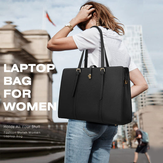 Women's Large Capacity Leather Fashion Durable Commuter Business Backpack