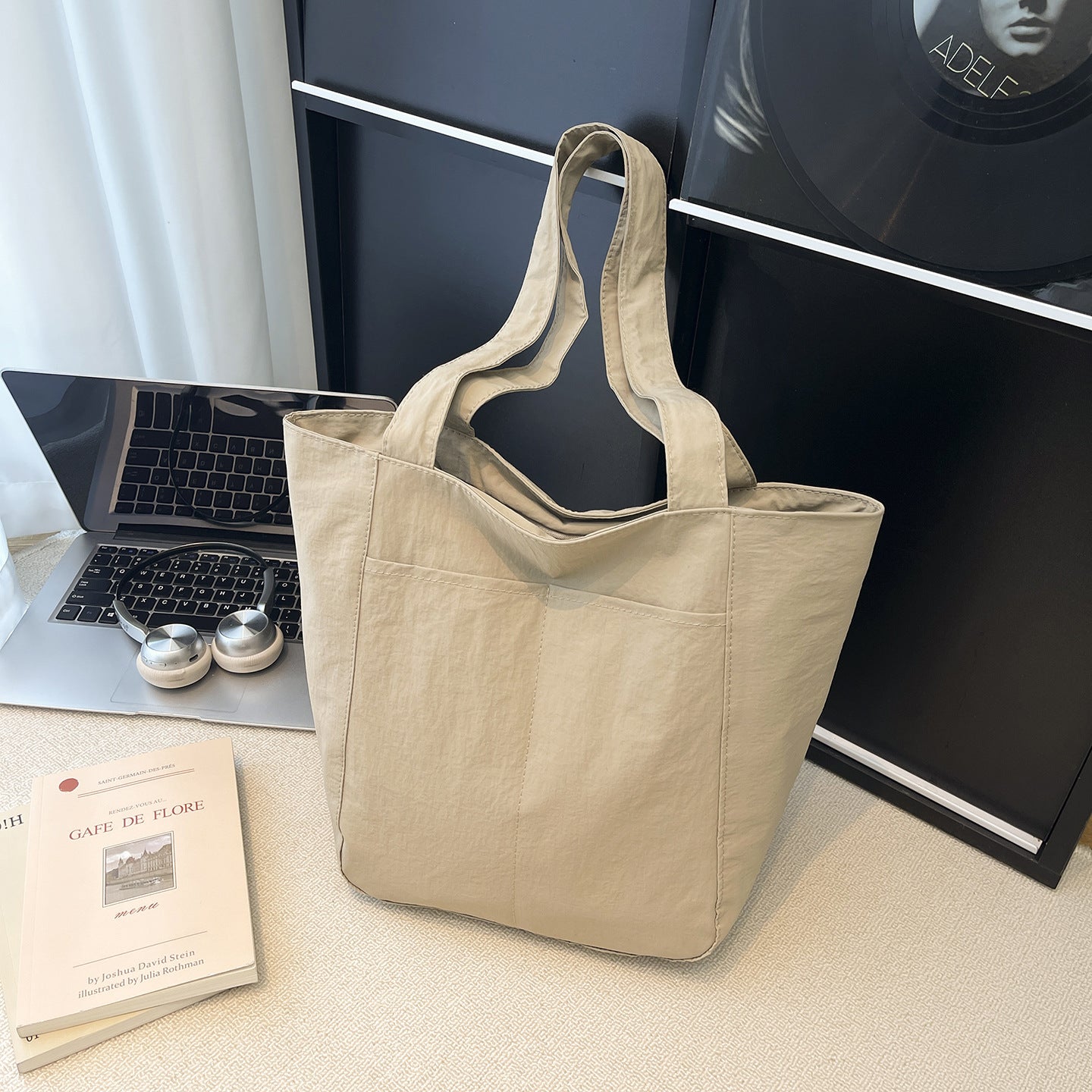 Women's Korean Spring Nylon Cloth Simple Underarm Bag