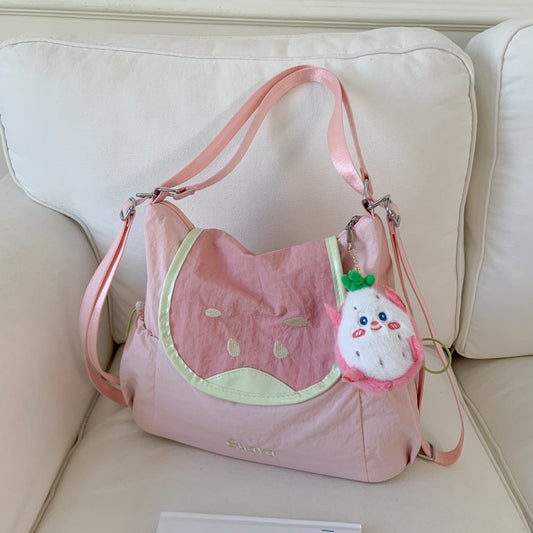 Women's Idle Style Fashion Crescent Dumpling Simple Solid Color Women's Shoulder Bag