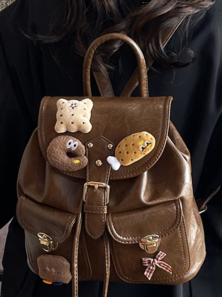 Women's Popular Fashionable Retro Winter Refined Simple Women's Backpack