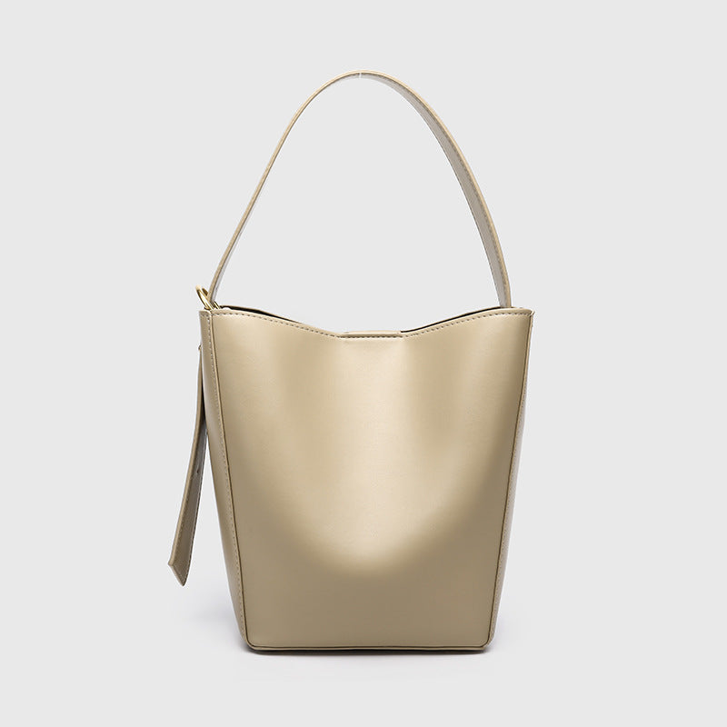 Women's Large Capacity Simple Retro Popular Bucket Bag