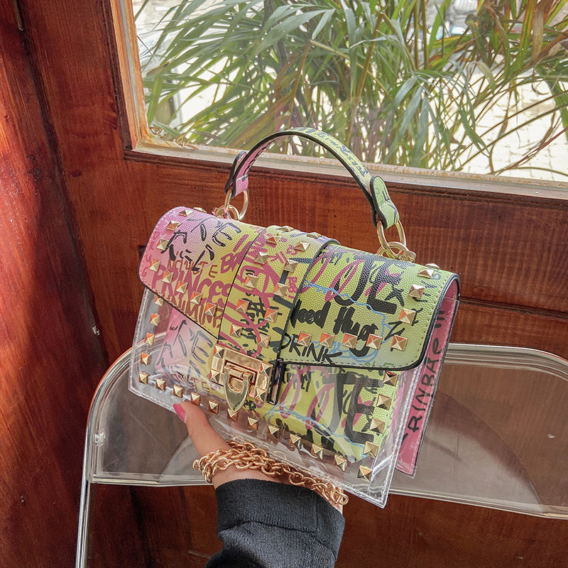 Iti Transparent Jelly Summer Korean Fashion Women's Shoulder Bag
