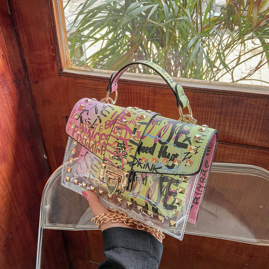 Iti Transparent Jelly Summer Korean Fashion Women's Shoulder Bag