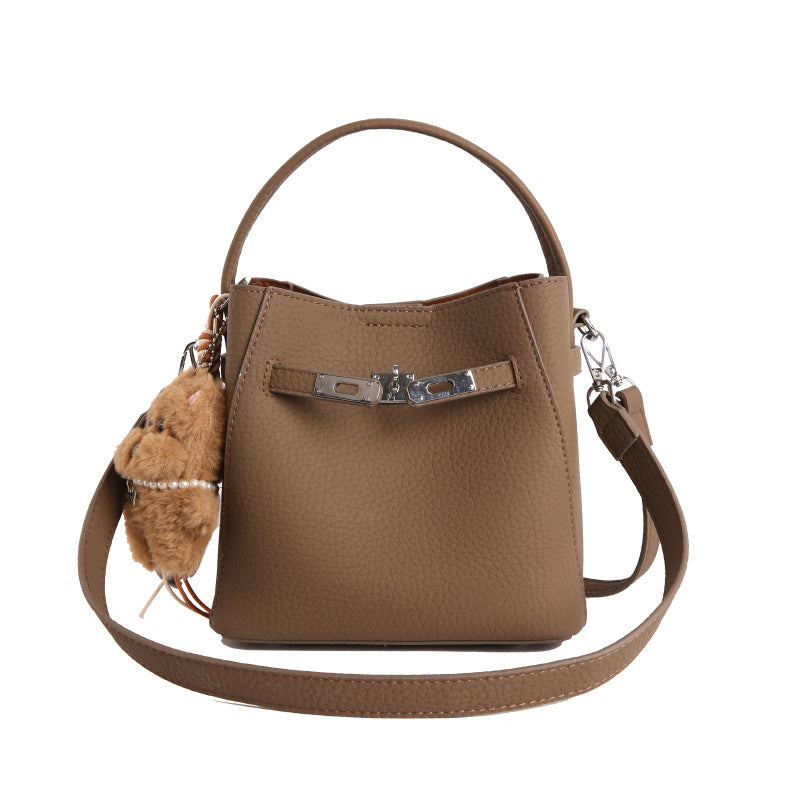 Women's Niche Vintage Fashion Versatile Commute Minimalist Bucket Bag