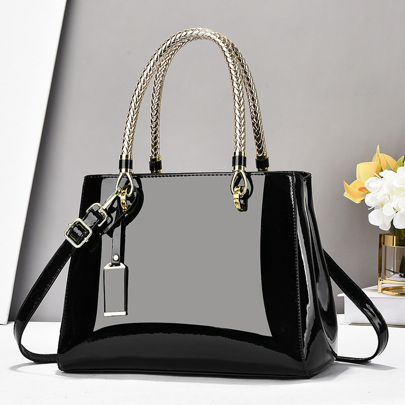 Beautiful Women's Patent Leather Large Fashion Women's Handbag