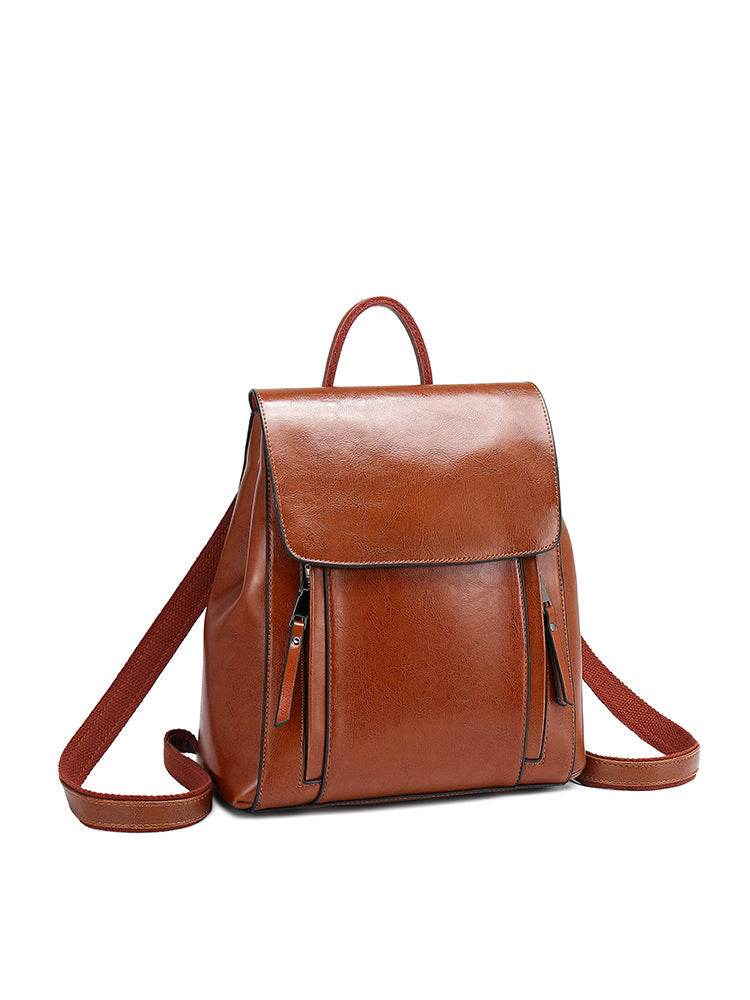Pretty Women's Join First Layer Cowhide Backpacks