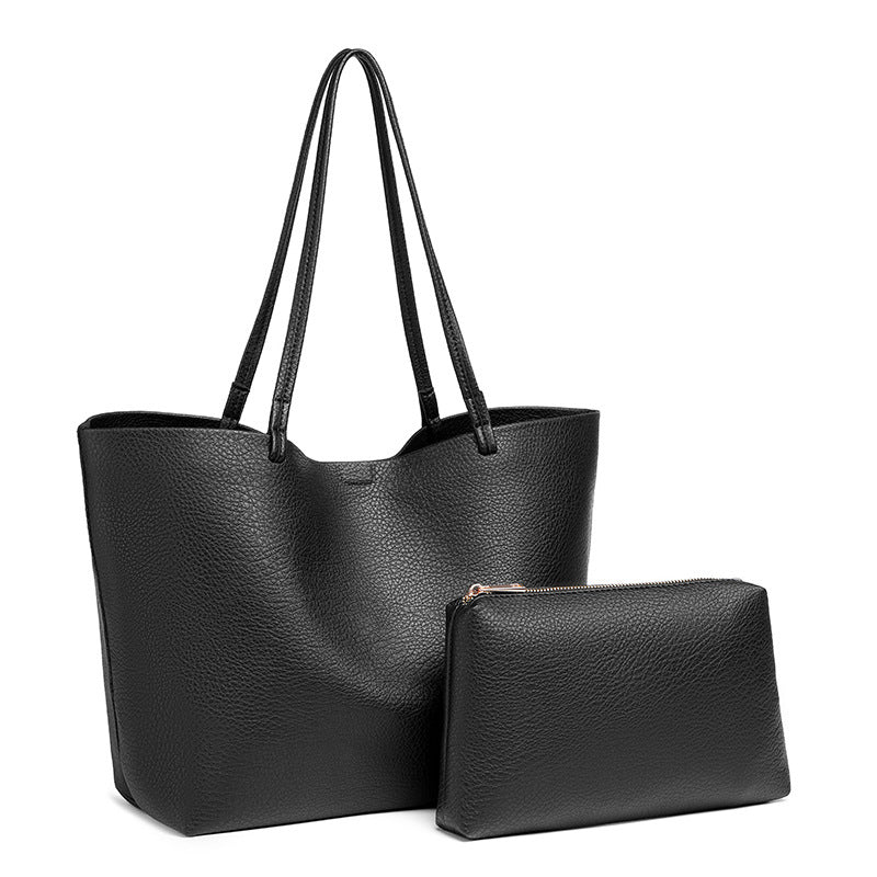 Women's Simple Soft Leather High-grade Large Capacity Women's Shoulder Bag