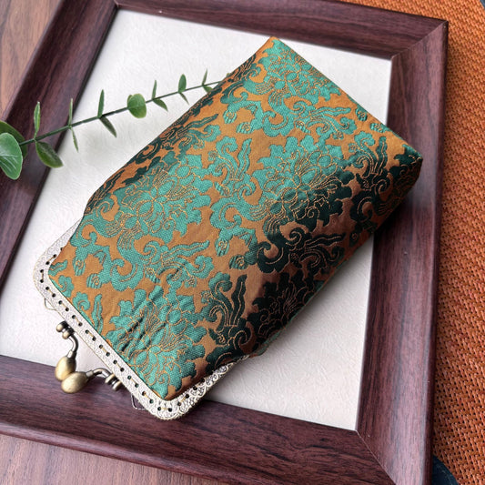 Finished Ancient Style Female Vertical Retro Tassel Frame Mobile Phone Bag