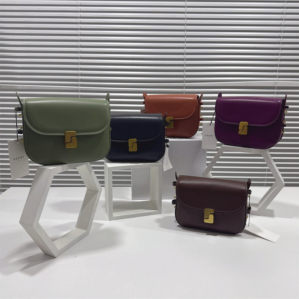 Stylish Popular French Lady Temperament Large Women's Messenger Bag