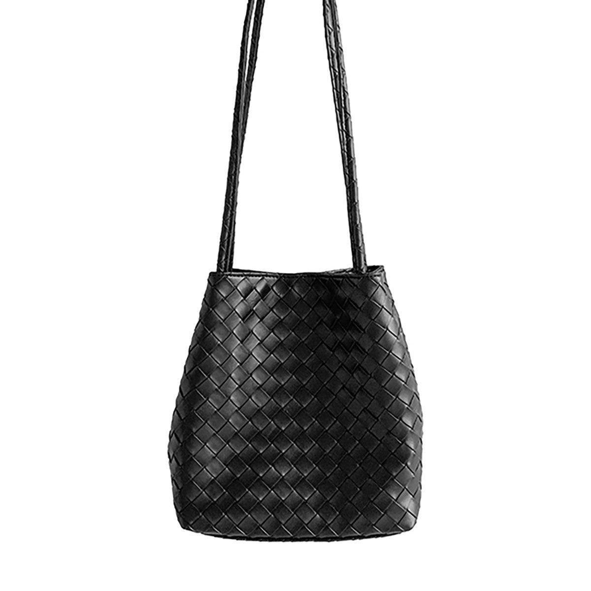 Women's Retro Woven Design High-grade Versatile Fashion Bucket Bag