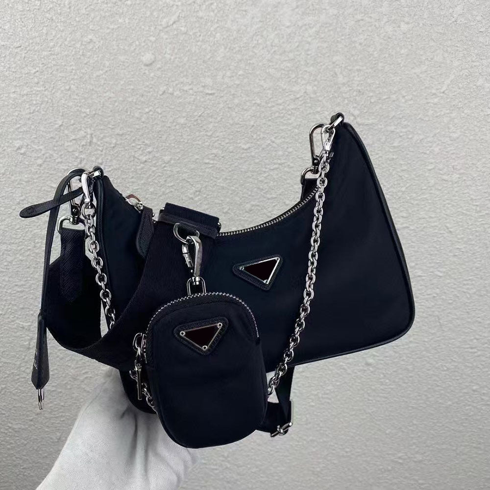 Champion Autumn Solid Color Letters Fashion Underarm Bag