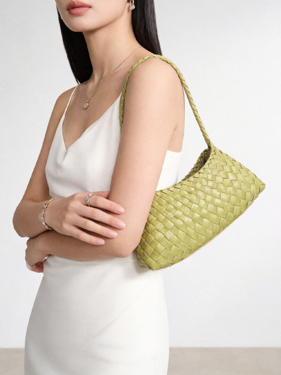 Classy Women's Hand-woven High-grade Versatile Commuter Underarm Bag