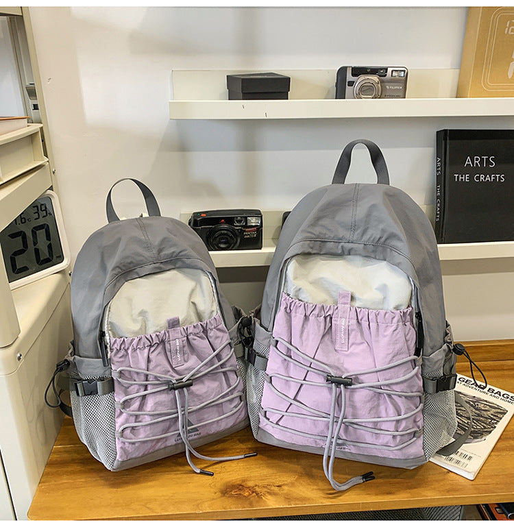 Women's Greyish Purple Lightweight Fitness Hiking Cycling Bags