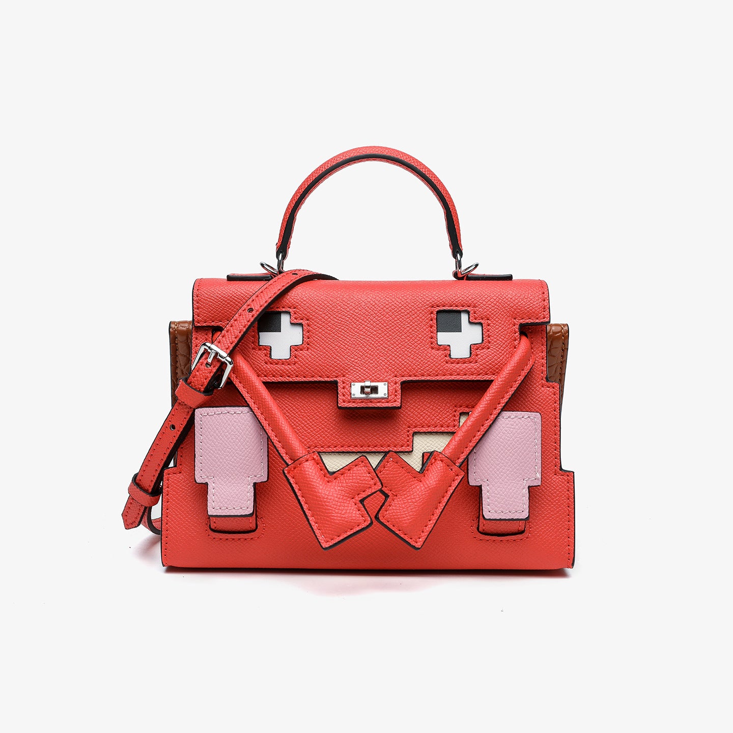 Women's Leather Mosaic Kelly Monster For Handbags