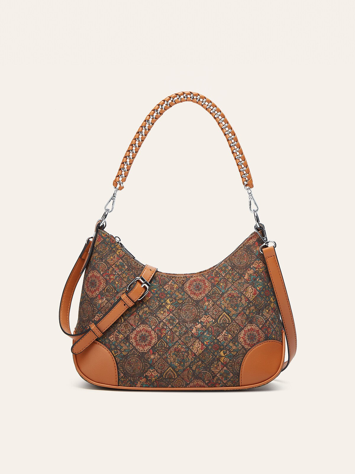 Ethnic Print Fashion High Sense Baguette Underarm Bag